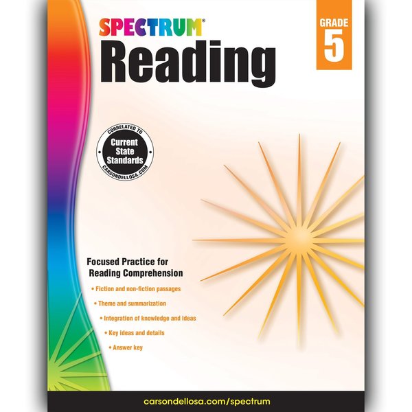 Spectrum Reading Workbook, Grade 5, Paperback 704583